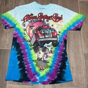 Allman Brothers Band Vibtage Rock Tie dye Mushroom Express Tshirt Size Medium